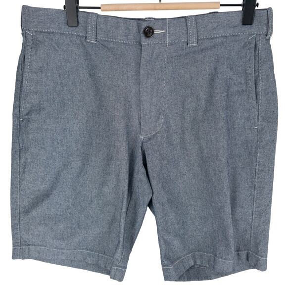 J. Crew. Chino Shorts Men's 31W 10" Inseam Charcoal Gray Flat Front Cotton Blend - Picture 1 of 10